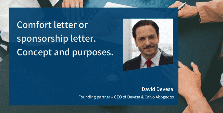 0408 Comfort letter or sponsorship letter. Concept and purposes.