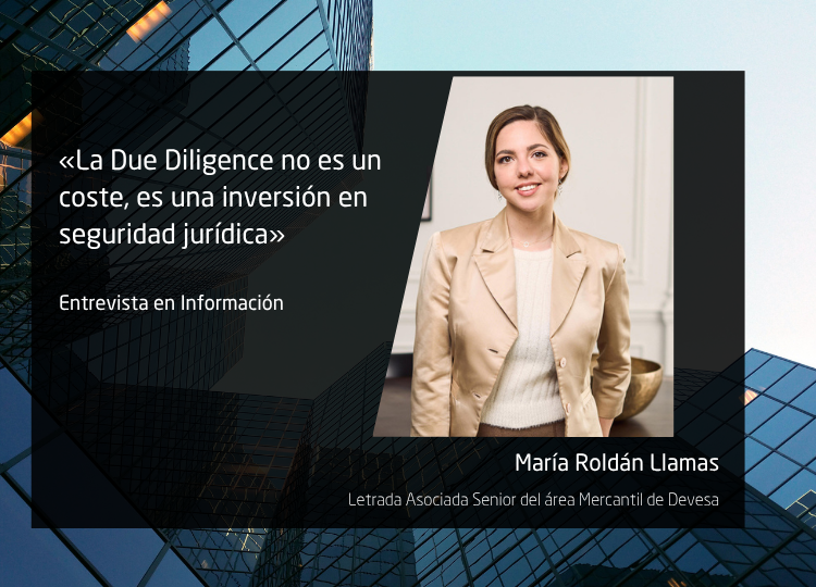 María Roldán analiza la importancia de la diligencia debida en las operaciones de M&A